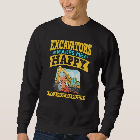 Sweatshirt Télécommande de pelleteuse pour opérateur de machi (Devant)