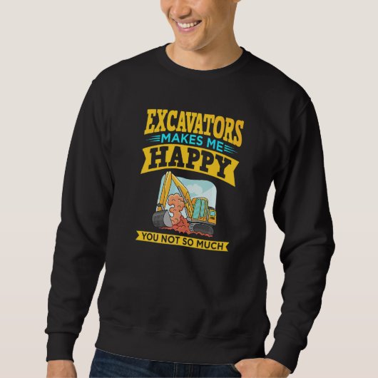 Sweatshirt Télécommande de pelleteuse pour opérateur de machi (Devant)
