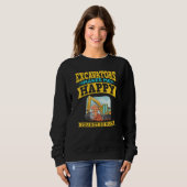 Sweatshirt Télécommande de pelleteuse pour opérateur de machi (Devant entier)