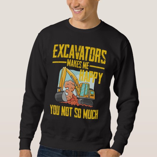 Sweatshirt Télécommande de pelleteuse pour opérateur de machi (Devant)