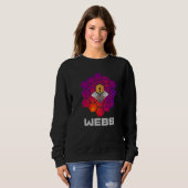 Sweatshirt Télescope spatial WEBB avec miroir rouge violet ab (Devant entier)