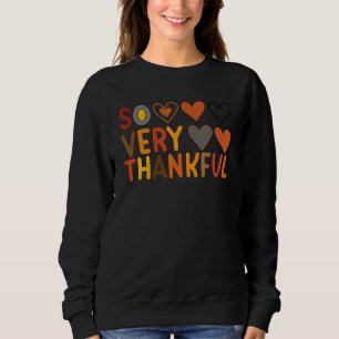 Sweatshirt Tellement Très Reconnaissant Avec Des Cœurs Maman 