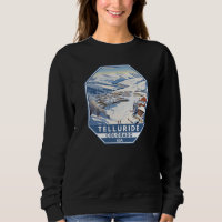 Telluride Colorado Winter Travel Art Vintage
