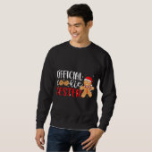 Sweatshirt Témoin officiel Tester Gingerbread Homme Noël P (Devant entier)