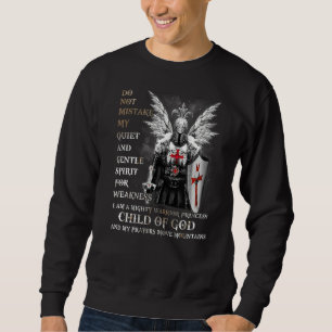 Sweatshirt Temple Chevalier Je Suis Un Enfant De Dieu Un Guer
