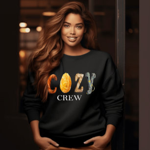Sweatshirt Tendance "COZY CREW" saison automne-hiver