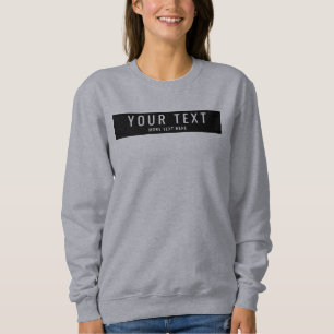 Sweatshirt Tendance Personnalisé Ajoutez Votre Nom Texte aux