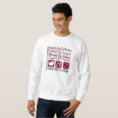 Sweatshirt Tenez-vous célèbrent le myélome multiple de (Devant entier)