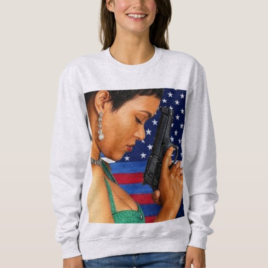 Sweatshirt Tenez-vous grand et tenez-vous debout pour la libe (Devant)