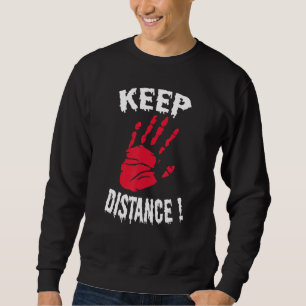 Sweatshirt Tenir la distance Halloween Costume de moelle à mo