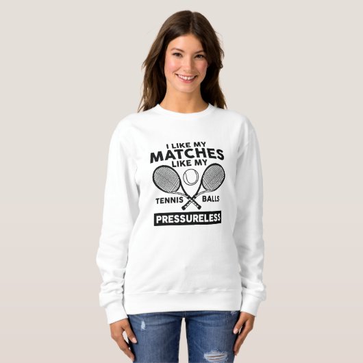 Sweatshirt Tennis Balls Pressuet (Devant entier)
