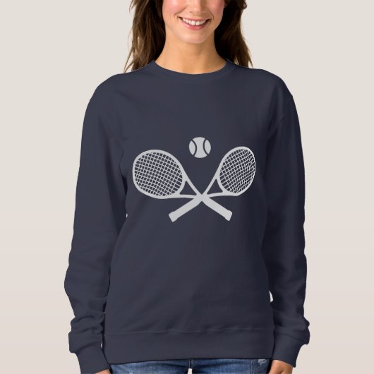 Sweatshirt Tennis blanc (Devant)