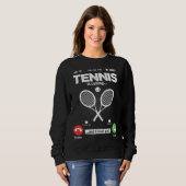 Sweatshirt Tennis Is Calling I Must Go Squash Hobby Tennis (Devant entier)