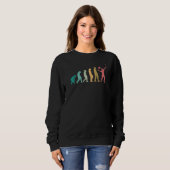 Sweatshirt Tennis Player Evolution Retro Tennis (Devant entier)