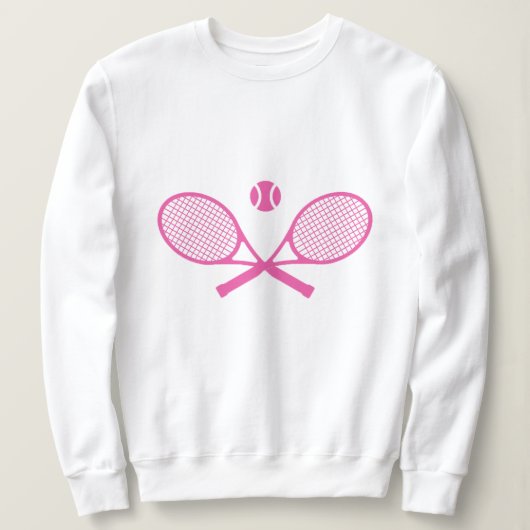 Sweatshirt Tennis rose (Design devant)