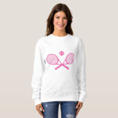 Sweatshirt Tennis rose (Devant entier)