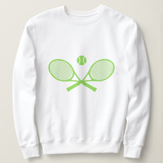 Sweatshirt Tennis vert (Design devant)