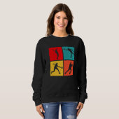 Sweatshirt Tennis Vintage Retro Premium (Devant entier)