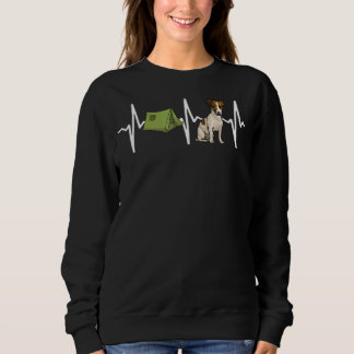 Sweatshirt Tent Camping Russell Terrier Heartbeat Chien