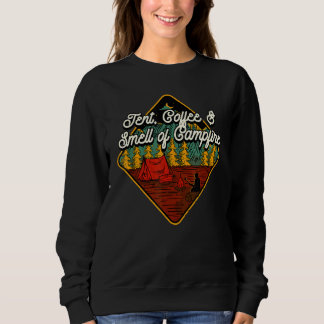 Sweatshirt Tente Café Et Odeur De Camping Camping Randonnée C