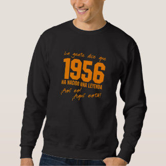 Sweatshirt Tenue d'anniversaire née en 1956 Vintage 1061 Célé