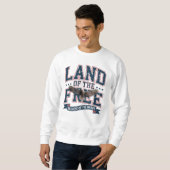 Sweatshirt Terre des libres grâce aux braves (Devant entier)