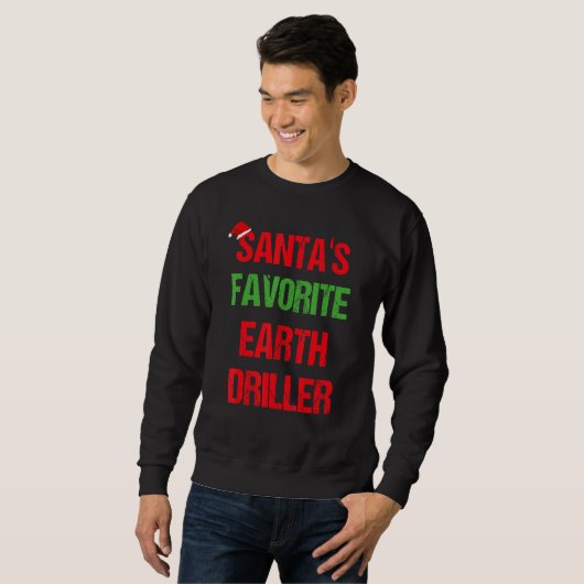 Sweatshirt Terre Driller Funny Pajama Christmas (Devant entier)