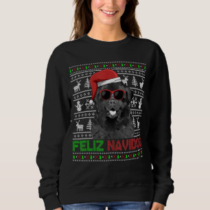 Sweatshirt Terre-Neuve Chien Feliz Navidog Funny Noël