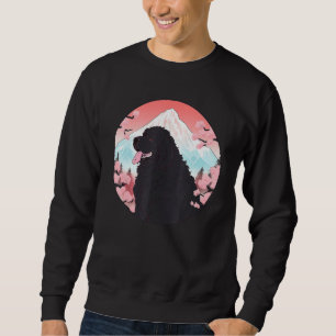 Sweatshirt Terre-Neuve Chien Mont Fuji Un site amusant