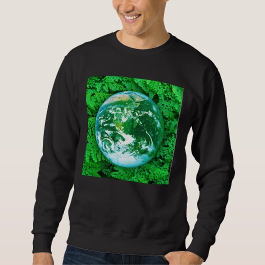Sweatshirt Terre verte - conscience écologique (Devant)