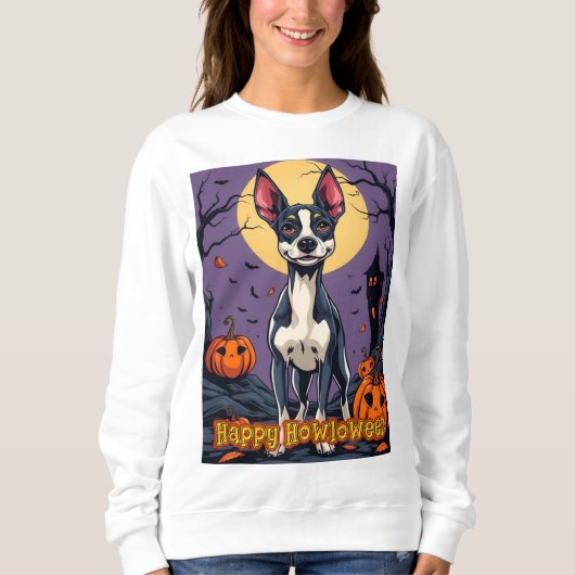 Sweatshirt Terrier Fox Jouet Happy Howloween (Devant)