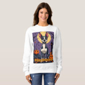Sweatshirt Terrier Fox Jouet Happy Howloween (Devant entier)