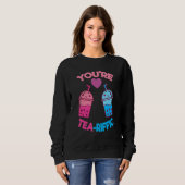 Sweatshirt T'es Tea Riffic Pearl Milk Bubble Tea Fan Boba T (Devant entier)