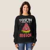 Sweatshirt T'es Un Melon  Costume De Pastèque (Devant entier)