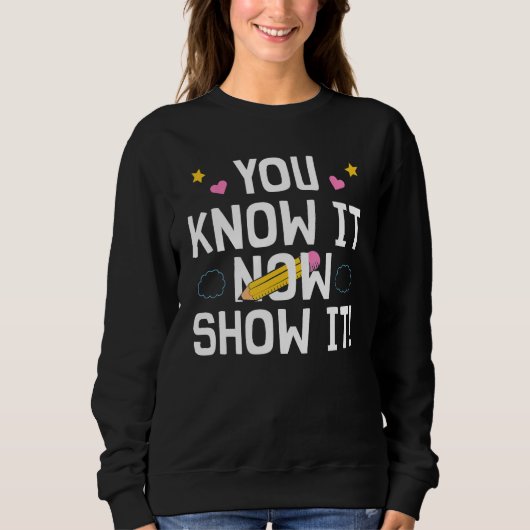 Sweatshirt Test cool Enseignant Pour Hommes Femmes Jour D'Ess (Devant)