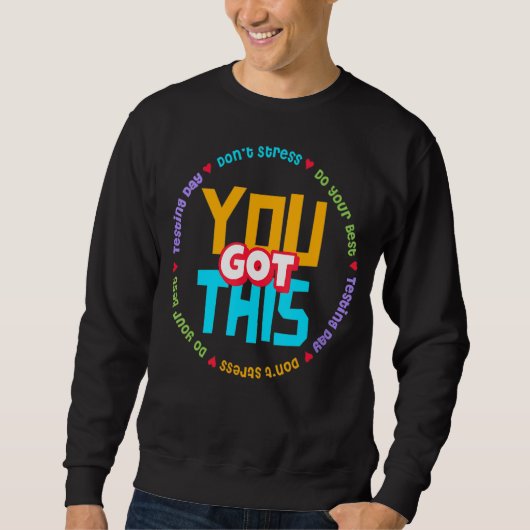 Sweatshirt Test Day C'est Test Day Vous avez ce professeur St (Devant)