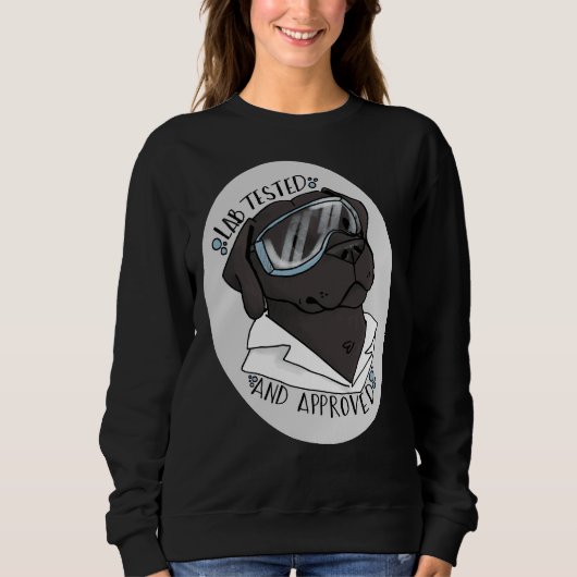 Sweatshirt Test du laboratoire noir (Devant)