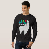 Sweatshirt Test FSA Pas de test Prob Llama Test d'enseignant (Devant entier)