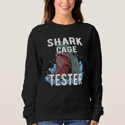 Sweatshirt Tester de cage de requin - Funny Ocean Adventure H (Devant)