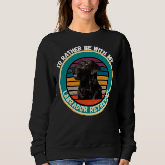 Sweatshirt Tête de coucher du soleil du Labrador