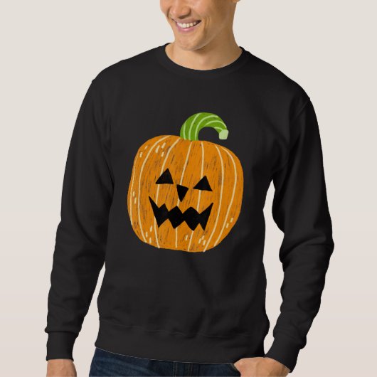 Sweatshirt Tête Jack-o-lanterne éffrayante (Devant)
