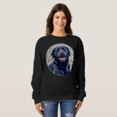 Sweatshirt Tête noire du Labrador Retriever (Devant entier)