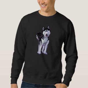 Sweatshirt Têtes Husky et Queues