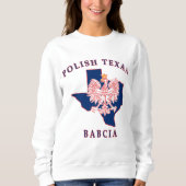 Sweatshirt Texan polonais Babcia (Devant)
