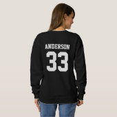 Sweatshirt Texas Baseball Maman Personalized Baseball Stittin (Dos entier)