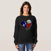 Sweatshirt Texas Heartbreaker Texas Flag Brot Heart Texan H (Devant entier)