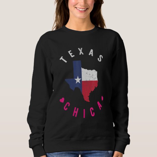 Sweatshirt Texas Pride Dans Texas State Ou Texas Chica (Devant)