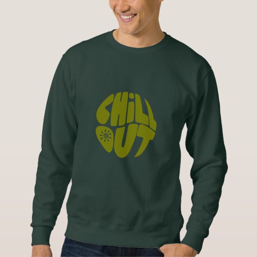 Sweatshirt Texte à la main en forme de boule (Devant)