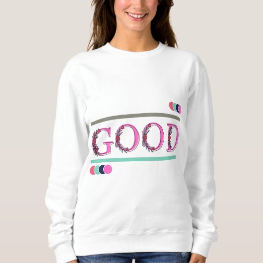 Sweatshirt Texte des devis de fleurs été (Devant)