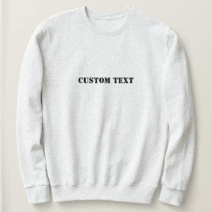 Sweatshirt Texte personnalisé cadeaux personnalisés Pers